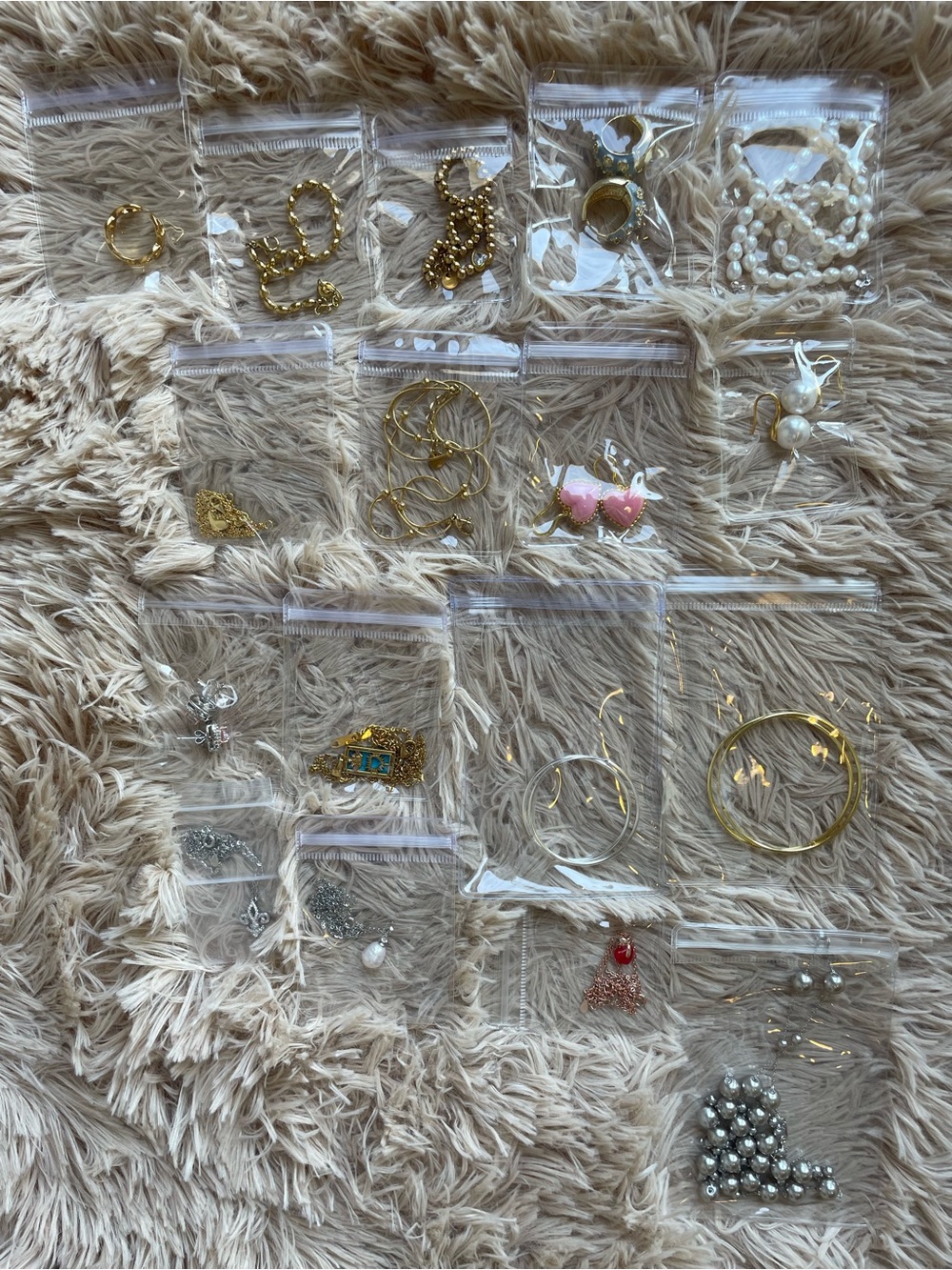 Gold and Pink Mixed Women's Jewelry Set - Assorted Styles